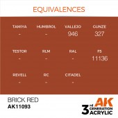 AK Interactive AK11093 Brick Red 17ml