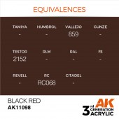 AK Interactive AK11098 Black Red 17ml