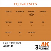 AK Interactive AK11100 Light Brown 17ml
