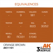 AK Interactive AK11101 Orange Brown 17ml