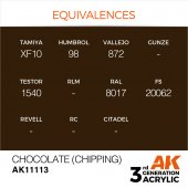 AK Interactive AK11113 Chocolate (Chipping) (17 ml) - 3rd Generation Acrylic