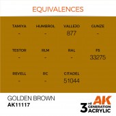 AK Interactive AK11117 Golden Brown 17ml