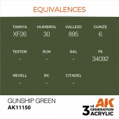 AK Interactive AK11150 Gunship Green 17ml