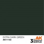 AK Interactive AK11153 Extra Dark Green 17ml