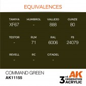 AK Interactive AK11155 Command Green 17ml