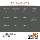 AK Interactive AK11166 French Blue 17ml
