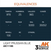 AK Interactive AK11186 Light Prussian Blue 17ml