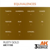 AK Interactive AK11193 Rusty Gold 17ml
