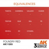 AK Interactive AK11203 Foundry Red 17ml