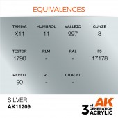 AK Interactive AK11209 Silver 17ml