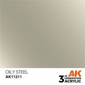 AK Interactive AK11211 Oily Steel 17ml
