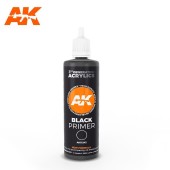 AK Interactive AK11242 Black Primer (100 ml) - 3rd Generation Acrylic