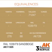 AK Interactive AK11325 RAL 1039 F9 Sandbeige