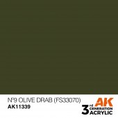 AK Interactive AK11339 No9 Olive Drab (FS33070)