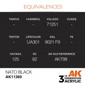 AK Interactive AK11360 NATO Black