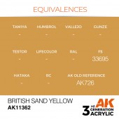 AK Interactive AK11362 British Sand Yellow