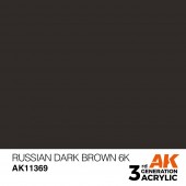 AK Interactive AK11369 Russian Dark Brown 6K