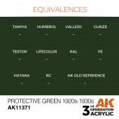 AK Interactive AK11371 Protective Green 1920s-1930s