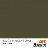AK Interactive AK11386 S.C.C. No.15 Olive Drab
