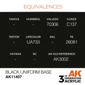 AK Interactive AK11407 Black Uniform Base