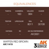 AK Interactive AK11419 Waffen Red Brown