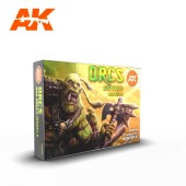 AK Interactive AK11600 ORCS AND GREEN CREATURES SET - (6 x 17 ml) - 3rd Generation Acrylic