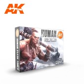 AK Interactive AK11603 HUMAN FLESH TONES SET - (6 x 17 ml) - 3rd Generation Acrylic