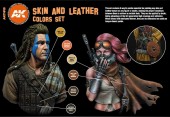 AK Interactive AK11613 SKIN AND LEATHER COLORS SET