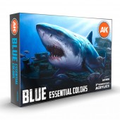 AK Interactive AK11618 BLUE ESSENTIAL COLORS 3GEN SET