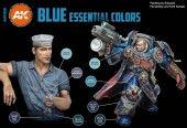 AK Interactive AK11618 BLUE ESSENTIAL COLORS 3GEN SET