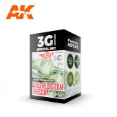 AK Interactive AK11639 AK11639 4BO RUSSIAN GREEN MODULATION SET - (4 x 17 ml) - 3rd Generation Acrylic