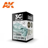 AK Interactive AK11642 GERMAN PANZER GREY MODULATION SET - (4 x 17 ml) - 3rd Generation Acrylic