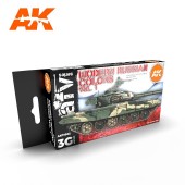 AK Interactive AK11662 MODERN RUSSIAN COLOURS VOL.1 - (6 x 17 ml) - 3rd Generation Acrylic