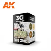 AK Interactive AK11686 WWI GERMAN TANK COLORS - (4 x 17 ml) - 3rd Generation Acrylic