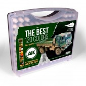 AK Interactive AK11705 3G PLASTIC BRIEFCASE 120 AFV COLORS