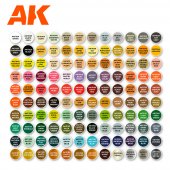 AK Interactive AK11707 3G PLASTIC BRIEFCASE 120 WARGAME COLORS
