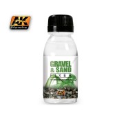 AK Interactive AK118 GRAVEL & SAND FIXER (100 ml)  - Auxiliary Products
