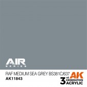 AK Interactive AK11843 RAF Medium Sea Grey BS381C/637