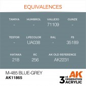 AK Interactive AK11865 M-485 Blue-Grey