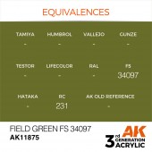 AK Interactive AK11875 Field Green FS 34097