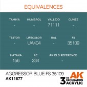 AK Interactive AK11877 Aggressor Blue FS 35109