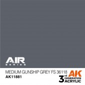 AK Interactive AK11881 Medium Gunship Grey FS 36118