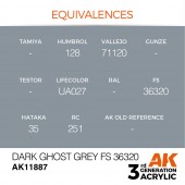 AK Interactive AK11887 Dark Ghost Grey FS 36320