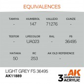 AK Interactive AK11889 Light Grey FS 36495