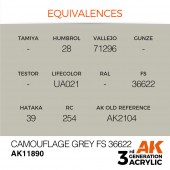 AK Interactive AK11890 Camouflage Grey FS 36622