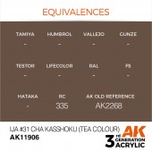 AK Interactive AK11906 IJA #31 Cha Kasshoku (Tea Colour)