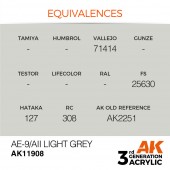 AK Interactive AK11908 AE-9/AII Light Grey