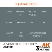 AK Interactive AK11911 A-14 Interior Steel Grey