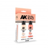 AK Interactive AK1550 TWINKLE PINK & CHAR'S PINK DUAL EXO Set 8