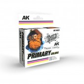 AK Interactive AK16021 PRIMARY COLORS (3 x 30 ml) – INK SET